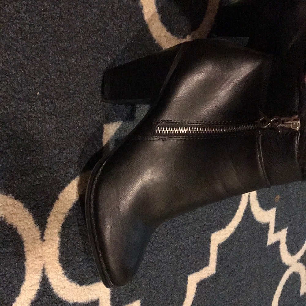 Black Leather Boot Heels